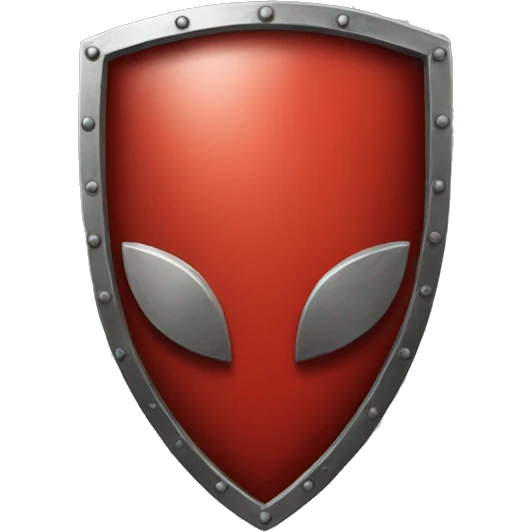 red shield emoji