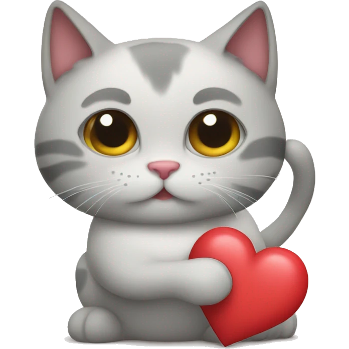 Cat and heart emoji