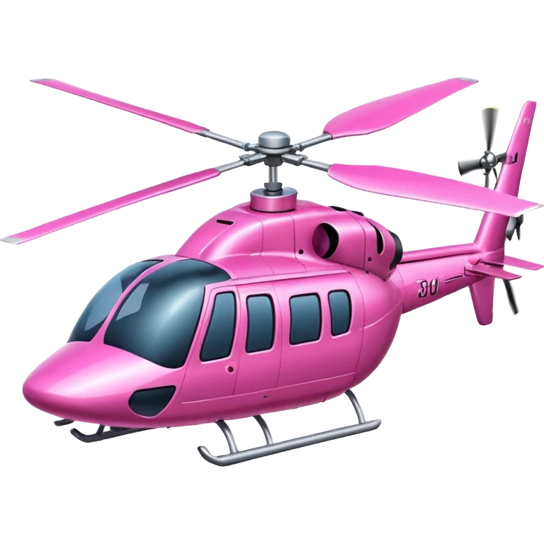 A very big pink helicopter emoji