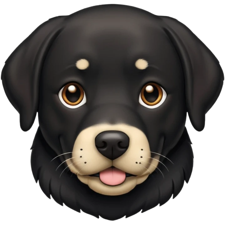 Labrador  negro adulto emoji