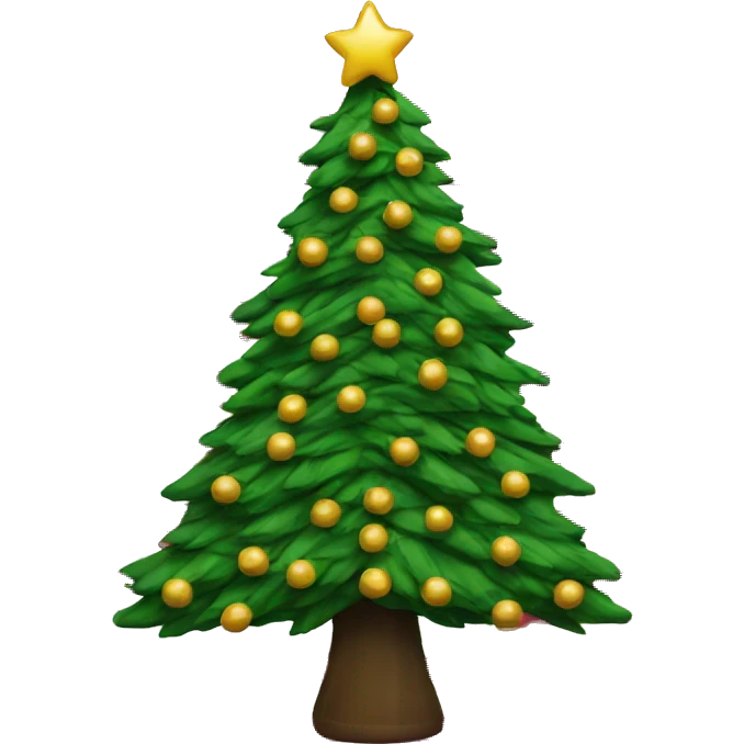 Christmas tree made from an American flag emoji