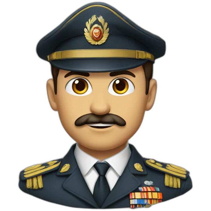 türk asker kıyafeti giymiş kedi emoji