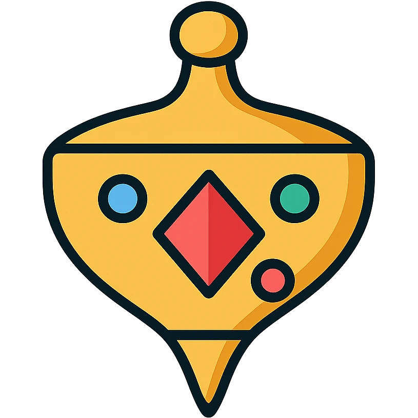 vector icon of a gold top with colorful gems, elegant and minimalist flat design, award badge style, 2D flat vector, trending icon look, soft shadows, no text, isolated on white background, commercial use emoji