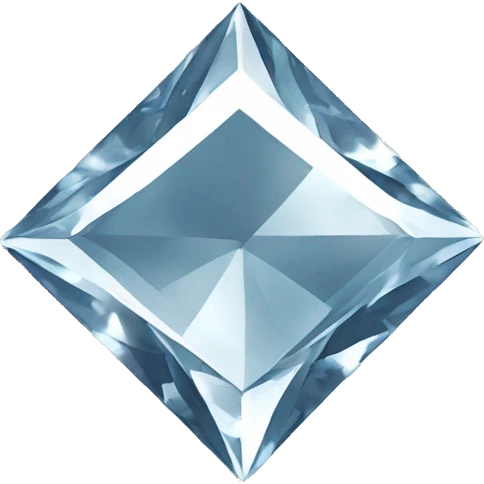 Diamond shaped as perfect rhombus emoji