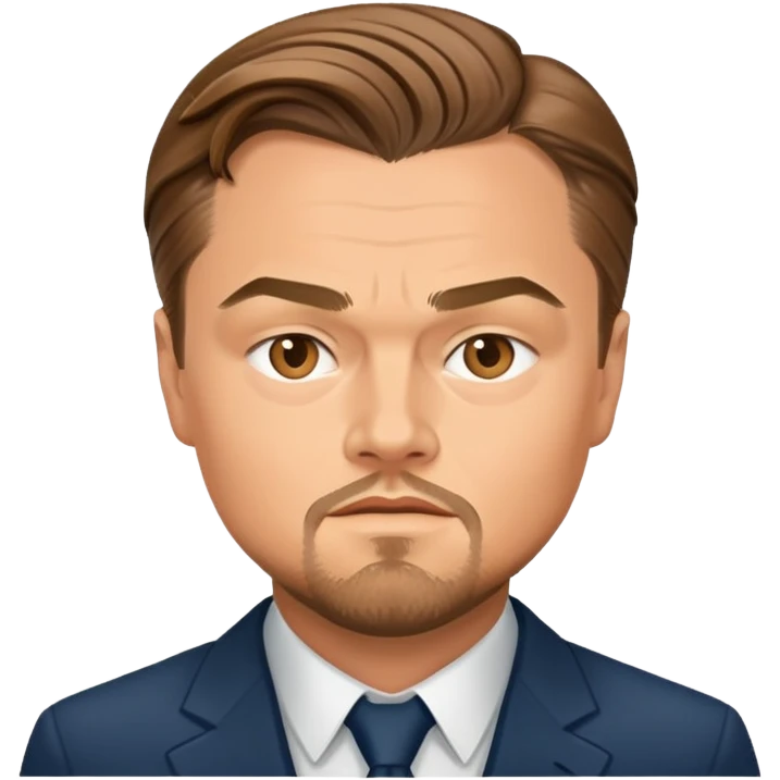 Leonardo DiCaprio celebrity portrait emoji