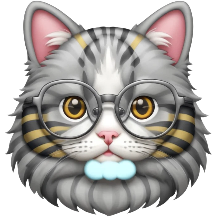 Gato óculos emoji