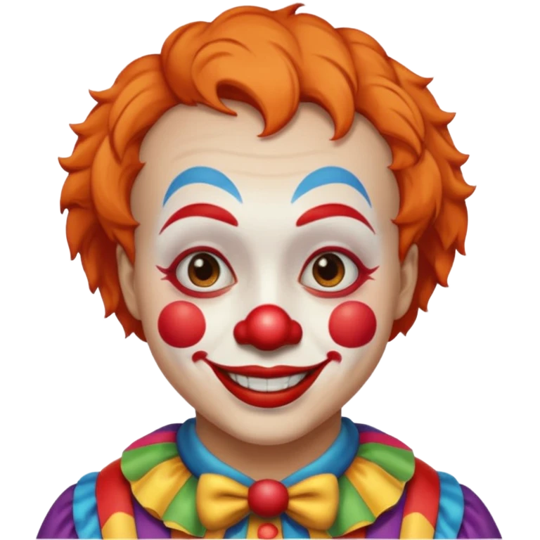  short hair clown emoji