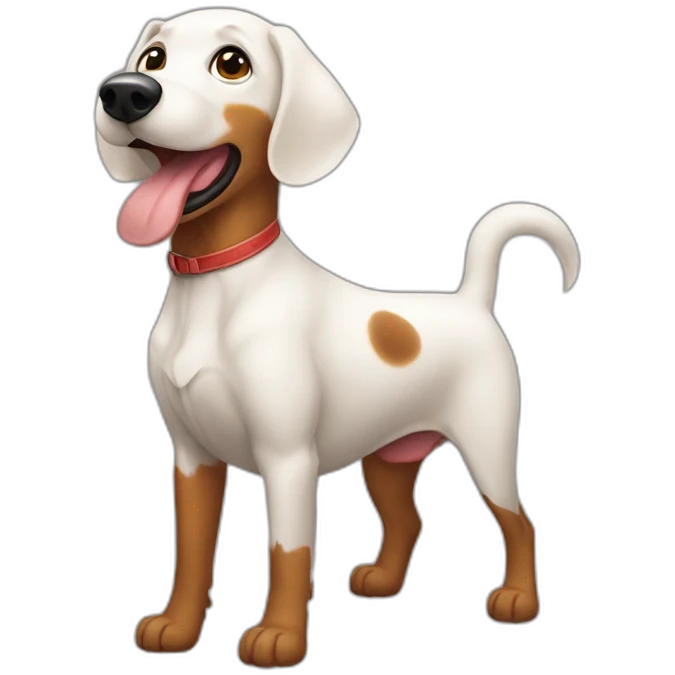 Perro salchicha con alas emoji