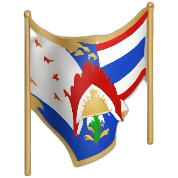 Assyrian-Chaldean flag emoji