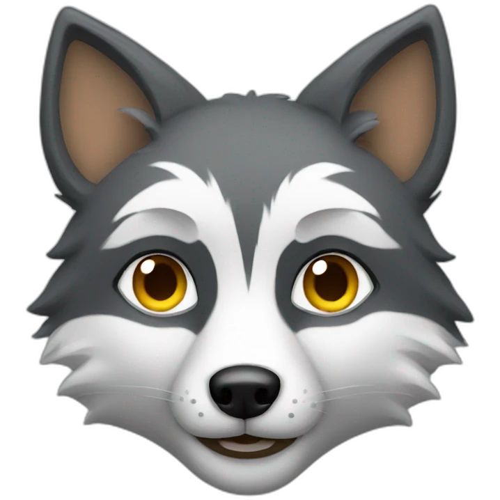 silver fox emoji