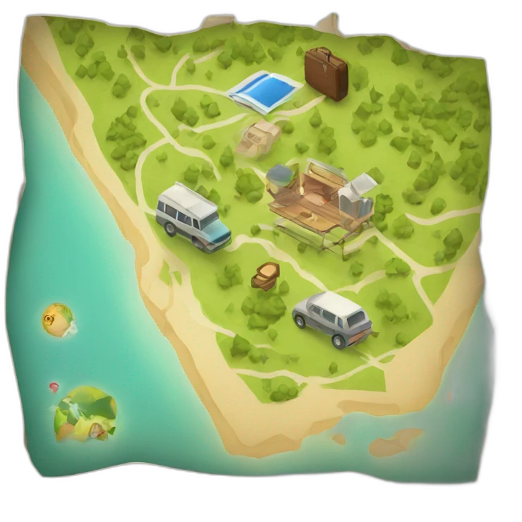 travel map emoji
