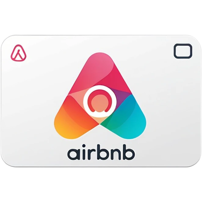 gift card with logo airbnb emoji