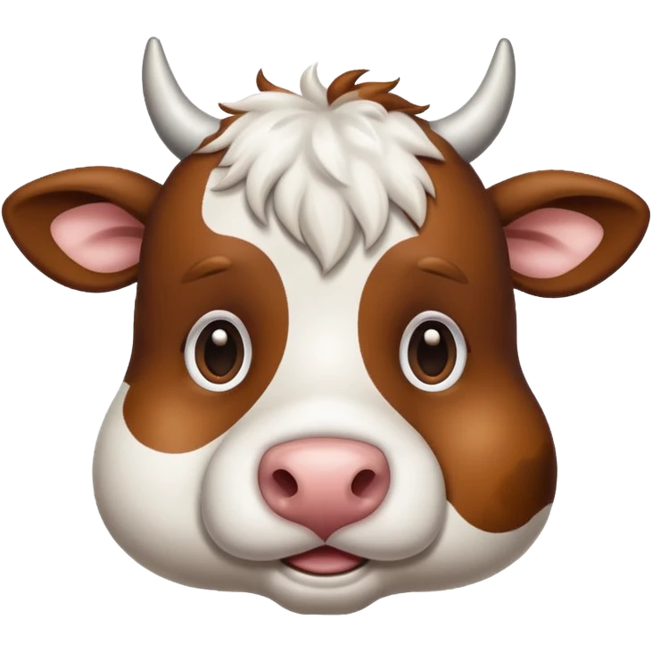 Cow as a dog emoji