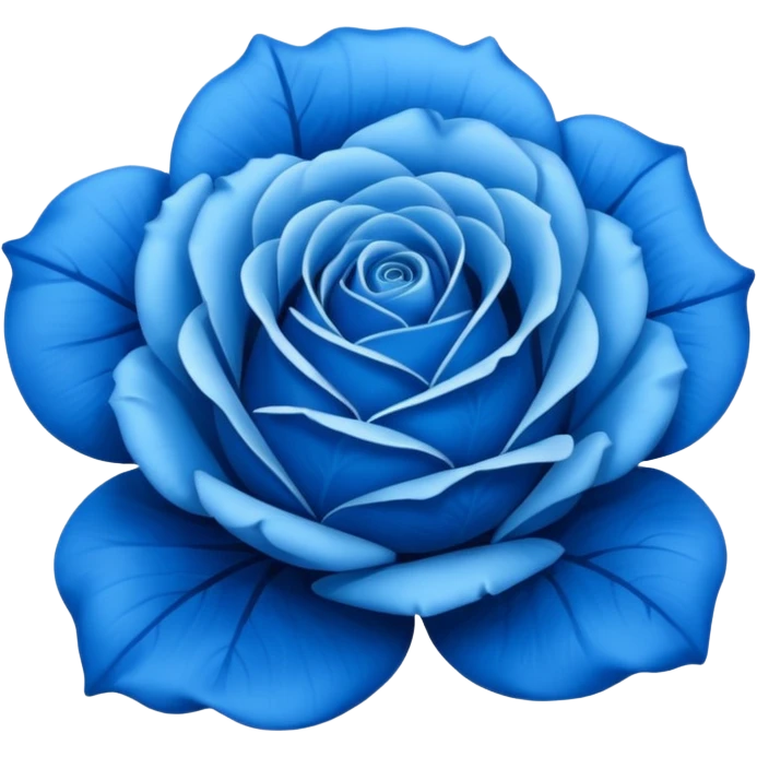 Blue rose emoji