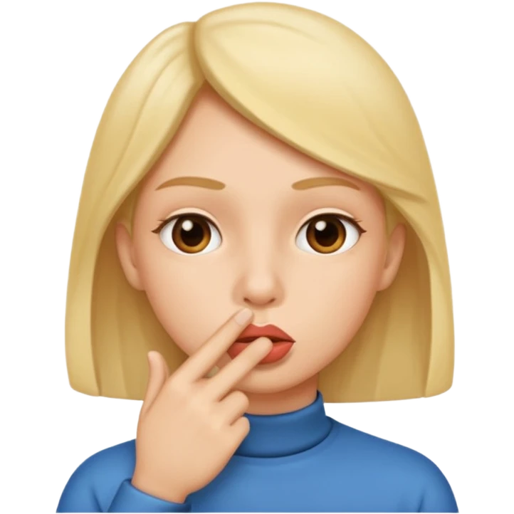 shhh emoji