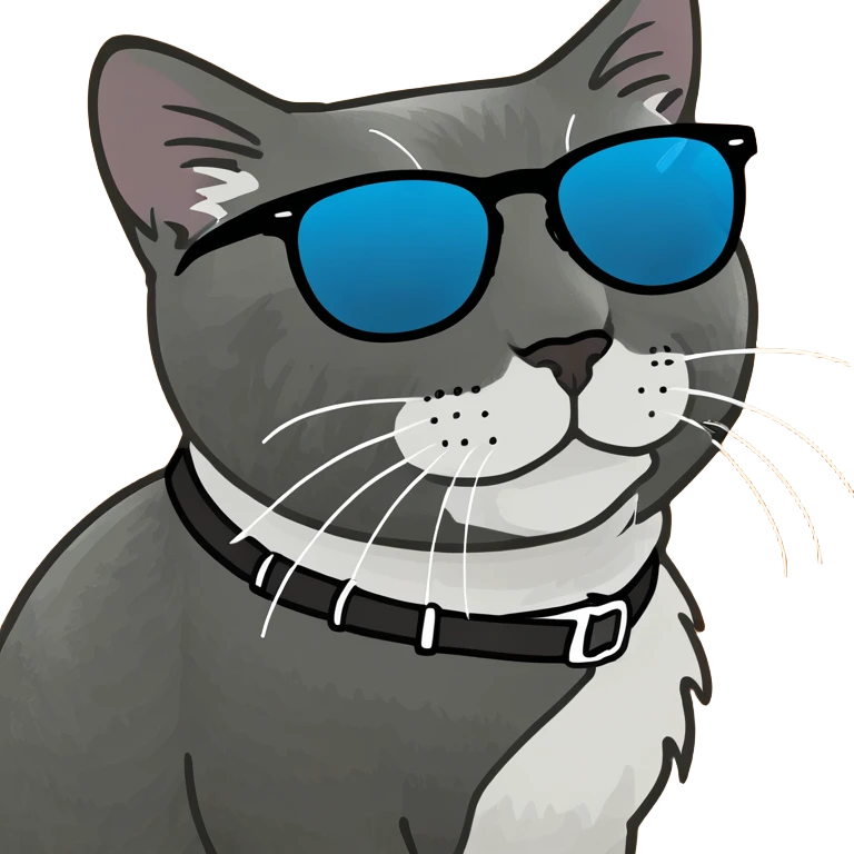 Cat with sunglasses emoji