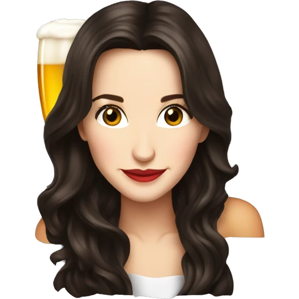 Natalia Oreiro drink beer emoji