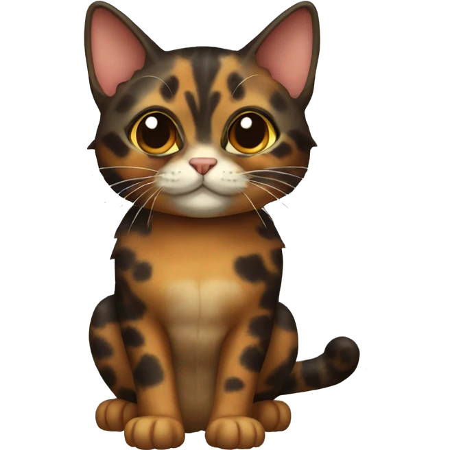 Tortoiseshell Cat Full Body emoji