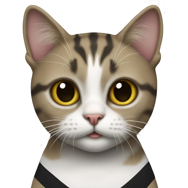cat wearing juventus shirt emoji
