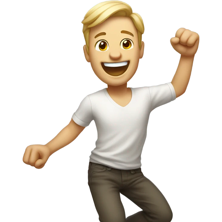 white man  Dancing emoji
