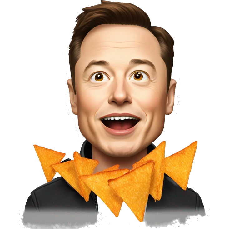 Elon musk eating Doritos  emoji