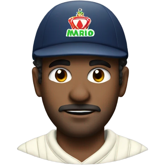 Cricketer mario emoji