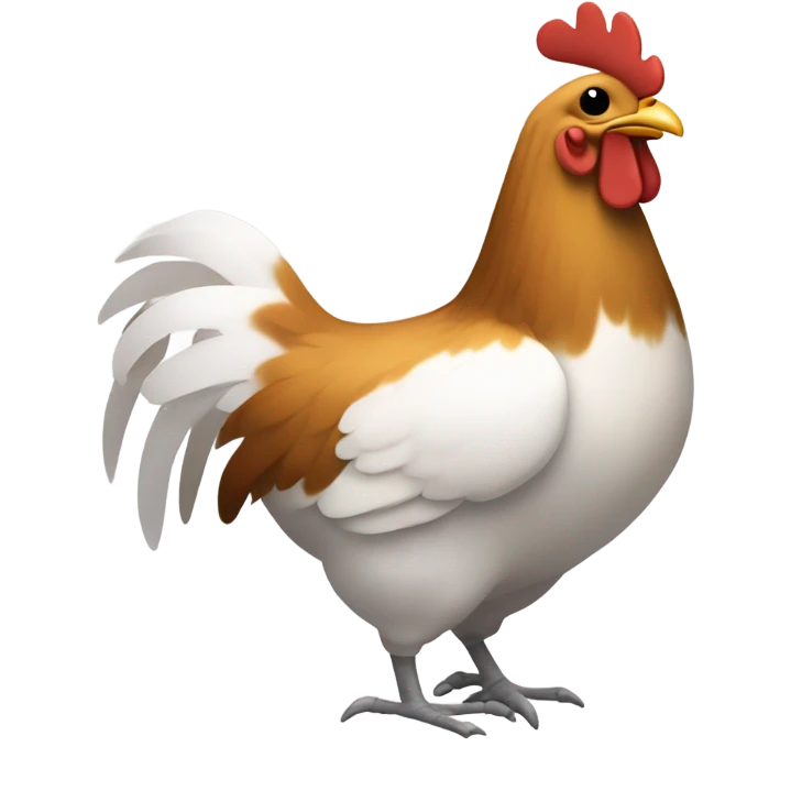 Chicken on a plane  emoji