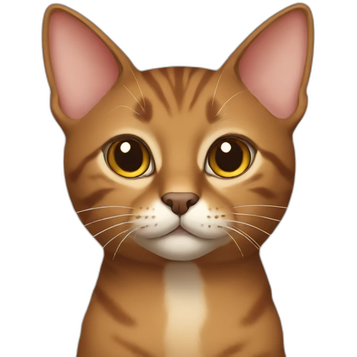 oriental brown cat emoji