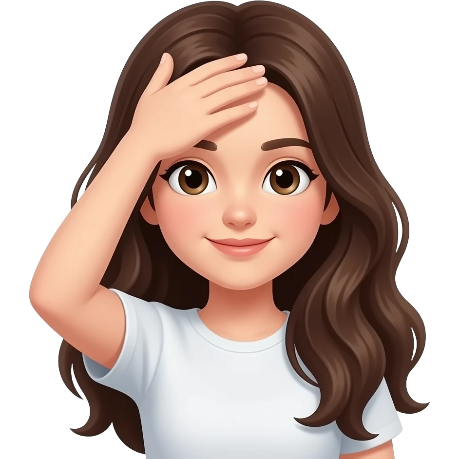 kahkullu kız alnında saclar  olacak alnını kaplasin emoji