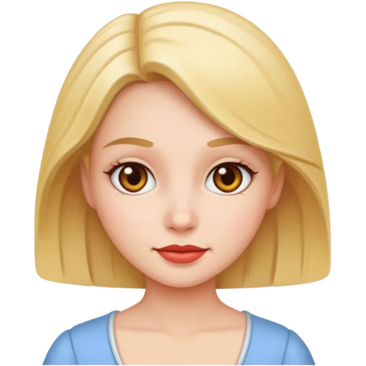 Cute lady emoji