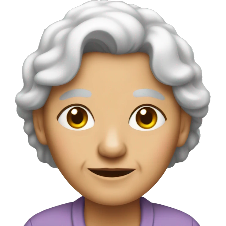 Old woman with cat body emoji