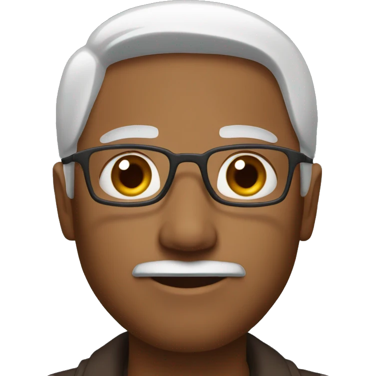 Brown doc with brown eyes  emoji