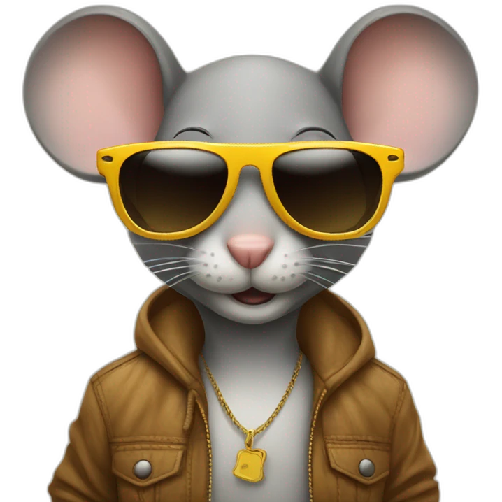 cool mouse with sunglasses emoji