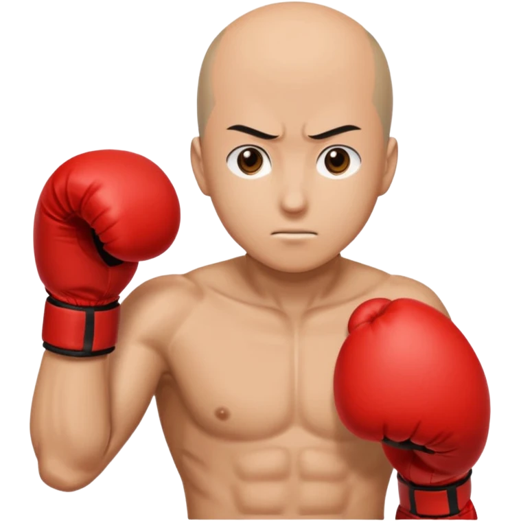 Saitama red hand punch with a boxing glove emoji
