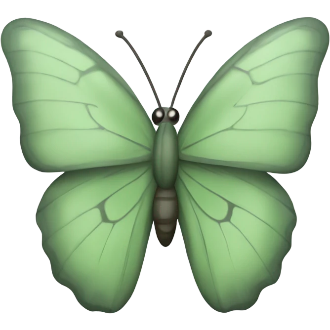 Sage green butterfly  emoji