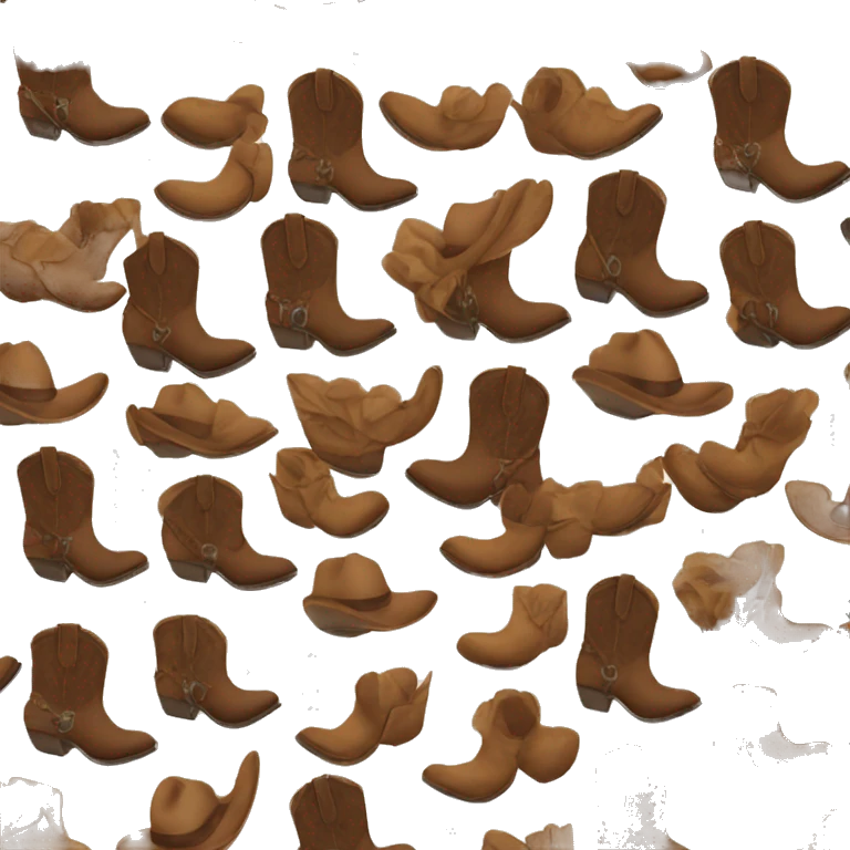 Cowboy boots emoji
