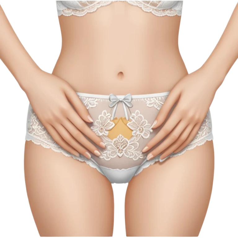 Fingers on top of panties emoji