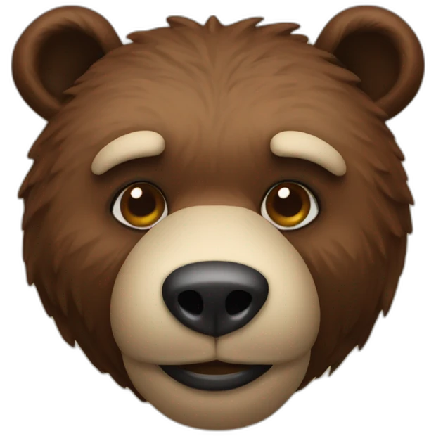 Bear with full leather mask emoji
