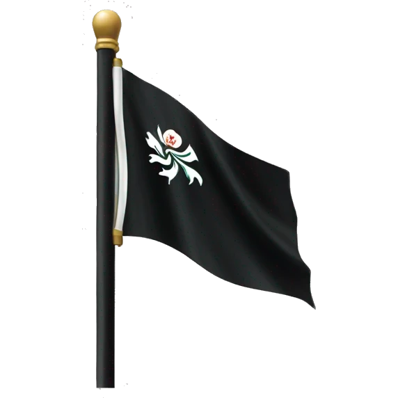 black flag with hong kong logo emoji