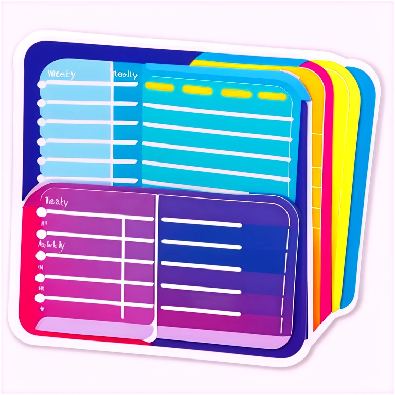 Weekly planner emoji