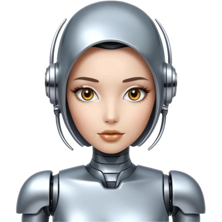 Sexy robot girl emoji