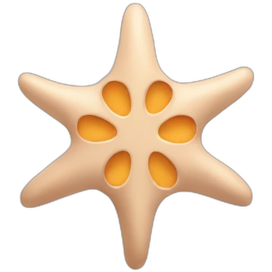 Asterisk flesh color emoji