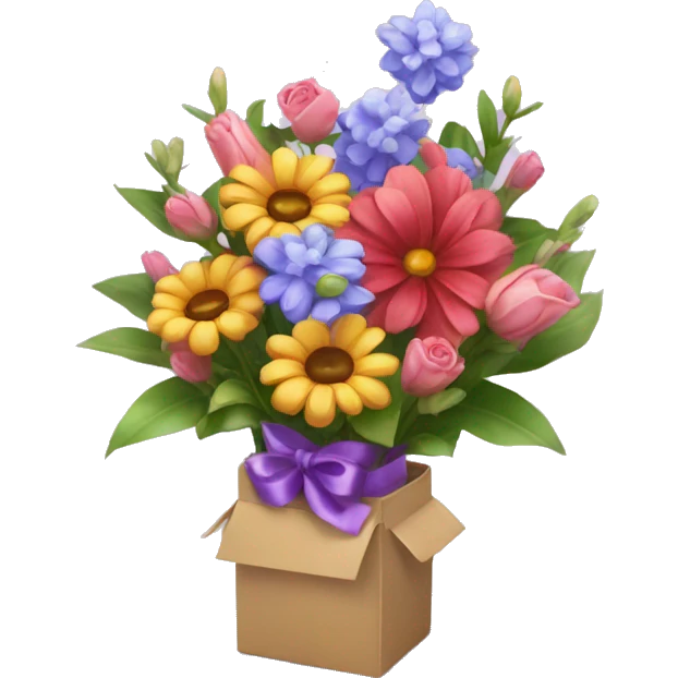 flowers and gift -delivery with magic emoji