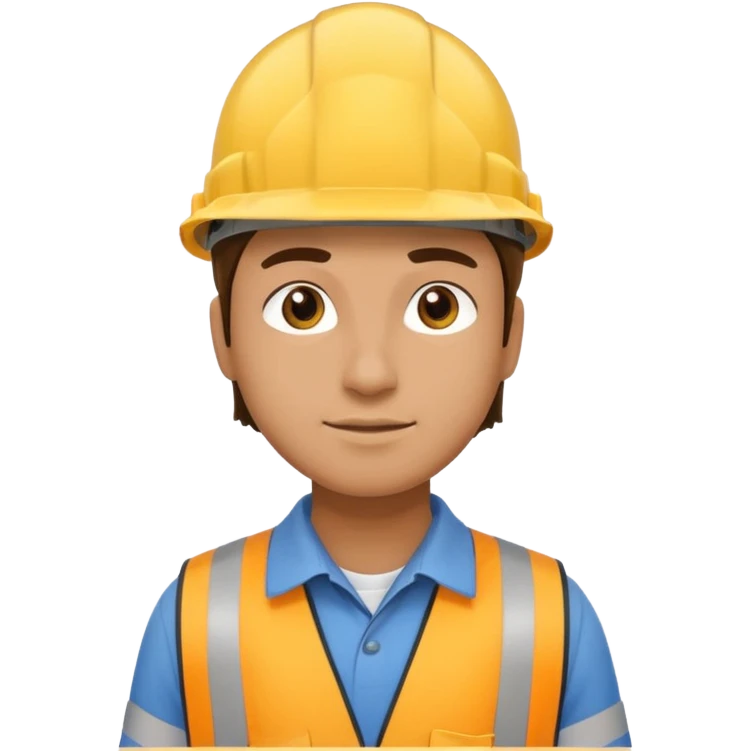 side view engineer wearing a hard hat  emoji