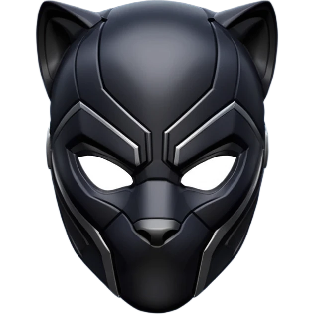 Cool Black panther helmet emoji