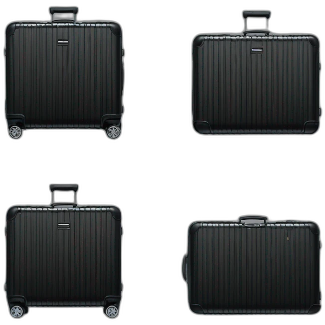 Rimowa black classic cabin emoji