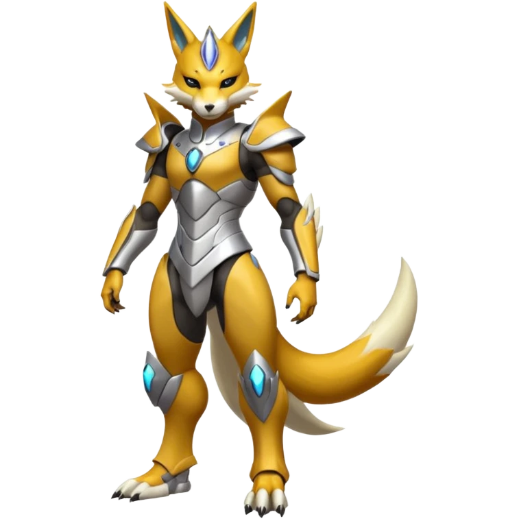 Modern Futuristic Renamon (full body) emoji