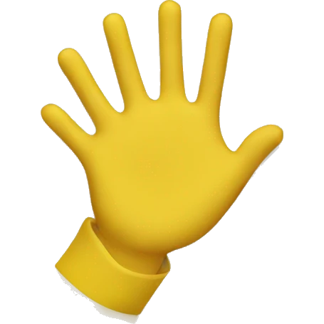 yellow hands holding plate emoji