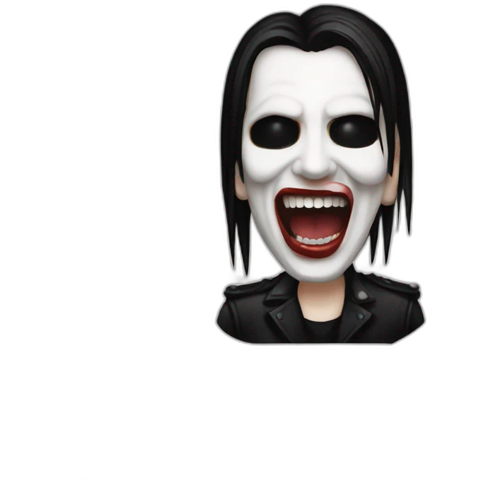 Marilyn manson rock emoji