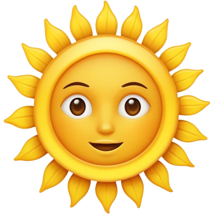 The sun is shining  emoji